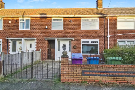 This three-bedroom terraced property in Liverpool is to let and offers one reception room, a kitchen and a bathroom. The home includes two double bedrooms and one single bedroom. Nearby amenities incl