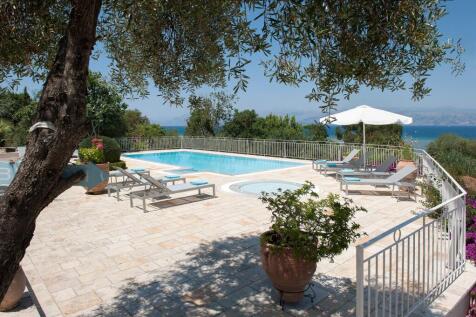 Side shot of pool terrace