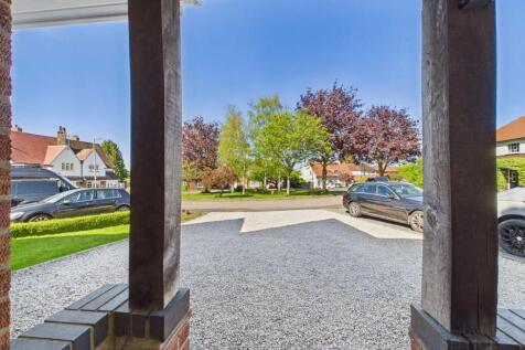 View of the driveway