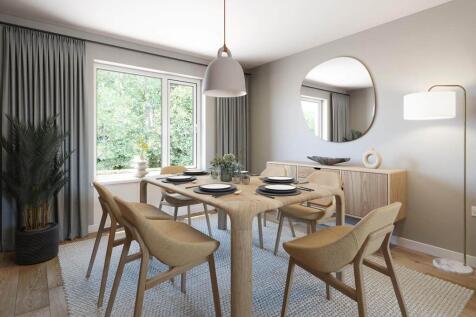 A dedicated dining area is perfect for family meals