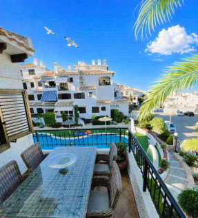 Beachside cabo roig apartment pool views
