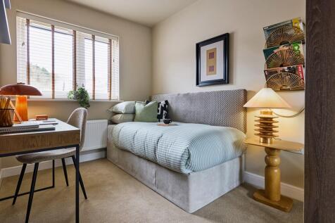 A versatile room ready to become a playroom, creative nook or cosy retreat