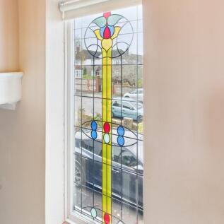 Stained glass win...