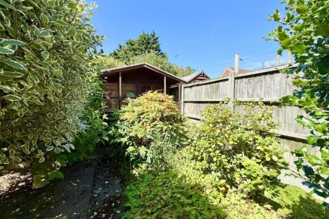 summer house and garden