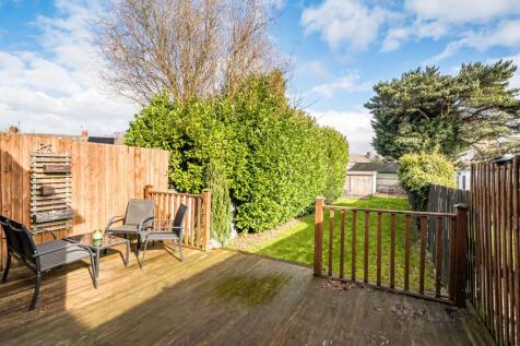 Decking area and garden