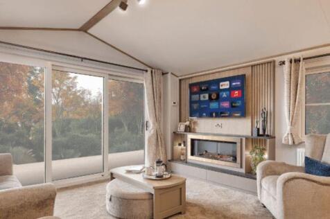 Living Area With Sliding Doors In The Willerby Hub