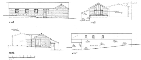 Proposed elevations of barn