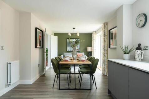 An open plan kitchen and dining area is perfect for entertaining