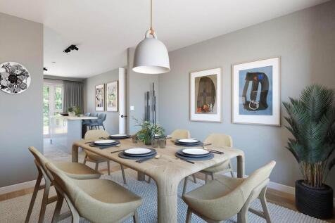 The open plan kitchen and dining area makes the perfect space to entertain family and friends