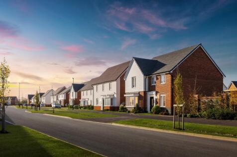 Dusk view of family homes at Ryebank Gate December 2024