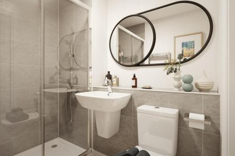 The en suite with high quality fixtures and fittings