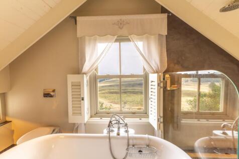 Even the bathroom  has a view