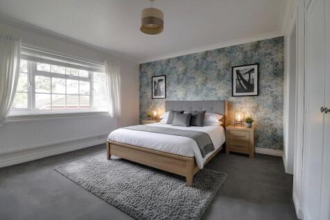 Bedroom 1 with ensuite virtually staged