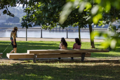 Outdoor space in Royal Wharf