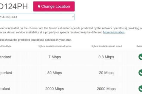 Broadband Speeds