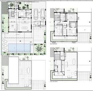 Villa 1 Floor Plans