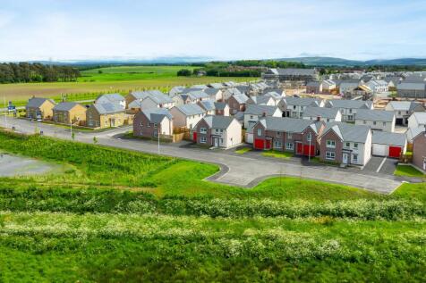 DWH Findrassie, Elgin row of homes with surrounding green fields