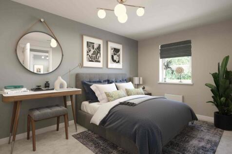 inside view of modern double bedroom
