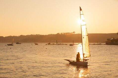 Laser at sunset