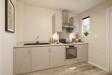 inside view of modern popley kitchen cgi