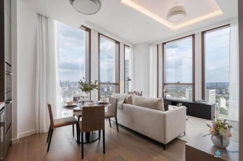 A furnished 39th-floor three-bedroom, three-bathroom apartment in One Thames City, with floor-to-ceiling windows, panoramic London views and exceptional residents' amenities. Available now.