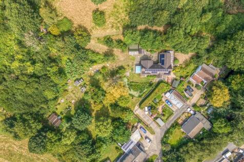 Garden and grounds, aerial view