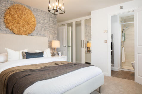 Internal image of the hadley show home main bedroom