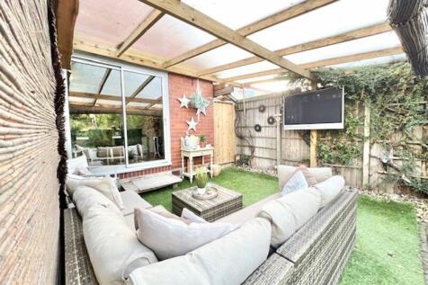 Covered garden seating view 2