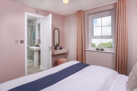 En suite shower from bedroom 1 in the Ripon Show Home