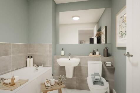 A modern bathroom