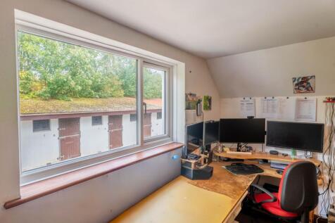 View of stables from this room