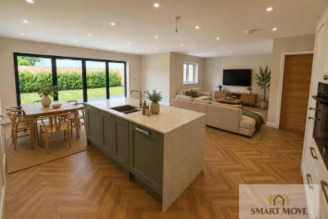 Virtually Staged Kitchen Family Room