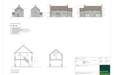 PLOT 5 proposed elevations, materials and sections