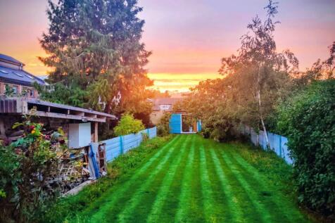 Rear garden sunset