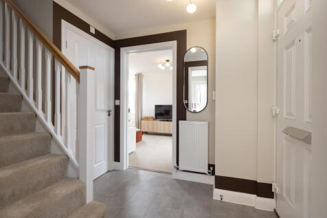 internal shot of the entrance hall in the hadley show home