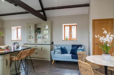 Entertain in the large kitchen