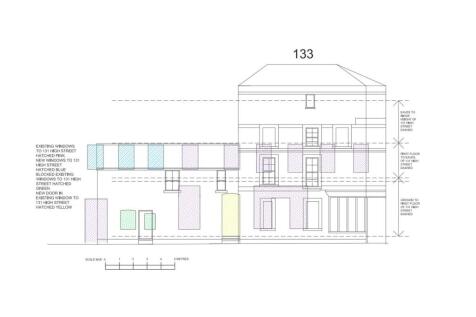 Proposed Overlay of 131 & 133 High Street | 131 H