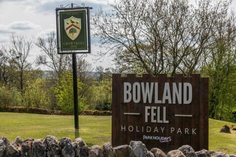 Bowland Fell Holiday Park entrance sign in Yorkshi
