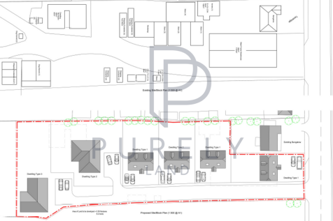Proposed & existing plan
