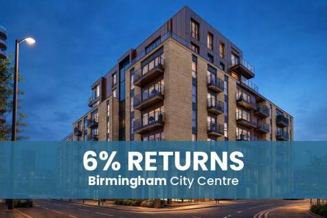 1-bedroom apartment in Birmingham City Centre with luxury amenities and 6%+ projected returns.