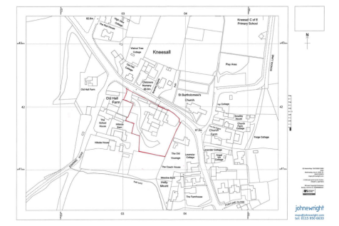 Old Hall Farm Development, Kneesall - updated plan