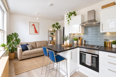 Kitchen and living room