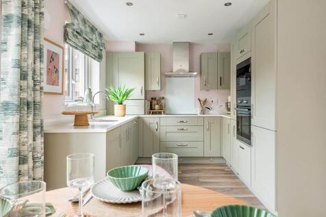 Three sided kitchen with lots of storage