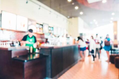 Abstract blur restaurant and coffee shop cafe inte