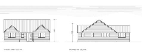 Proposed front and side elevation