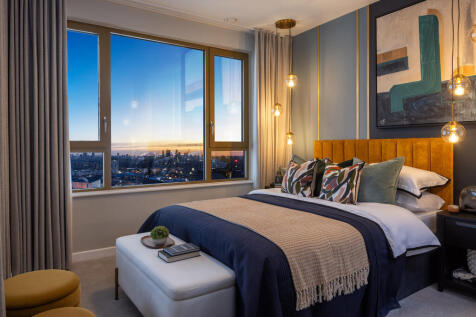 Bedroom at dusk
