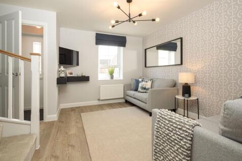 Internal image of the lounge in the Kenley Show Home at Birds Marsh View, Chippenham
