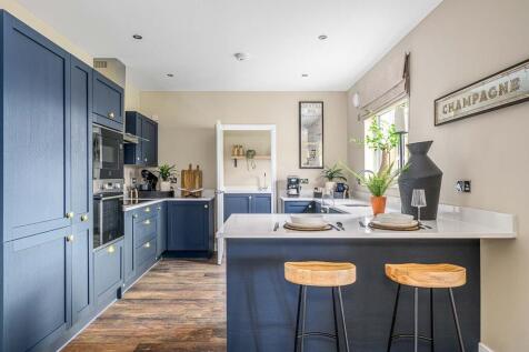 The kitchen has ample space for cooking