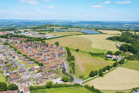 Aerial shot of the niveus walk development