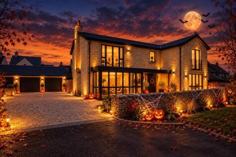 Moonlit Halloween Stone House.jpg
